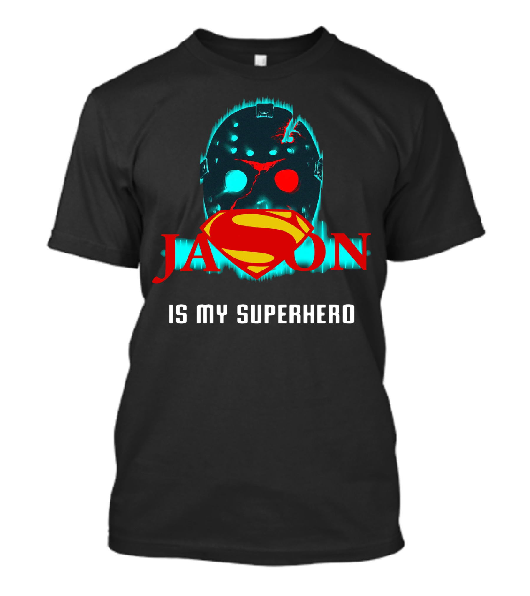Jason Mask With Superman Logo As My Superhero T-Shirt