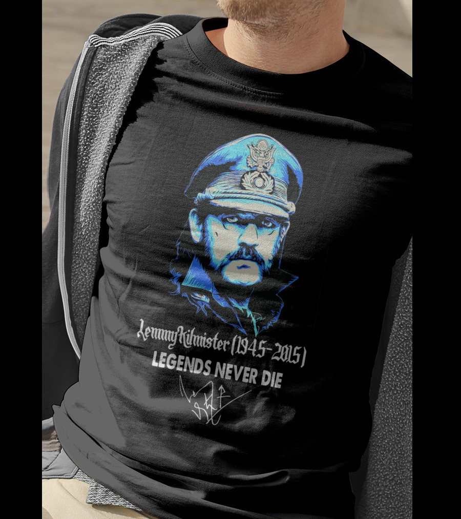 Lemmy Kilmister 1945-2015 Legends Never Die T-Shirt