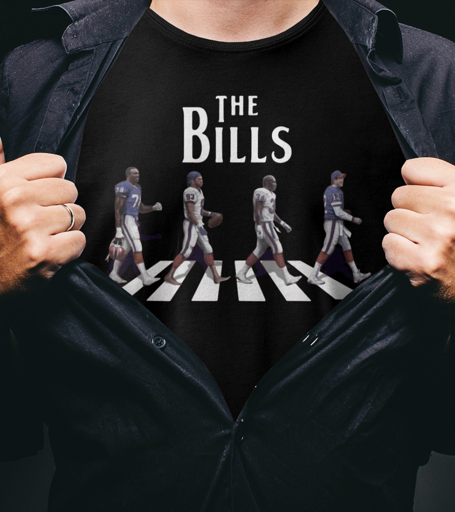 Abbey Road The Bills Football Players Crossing Iconic Street T-Shirt