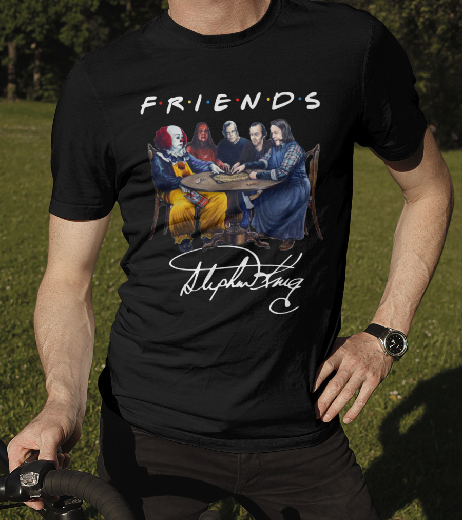 Stephen King Horror Characters Friends Sitting At Table Playing Ouija T-Shirt