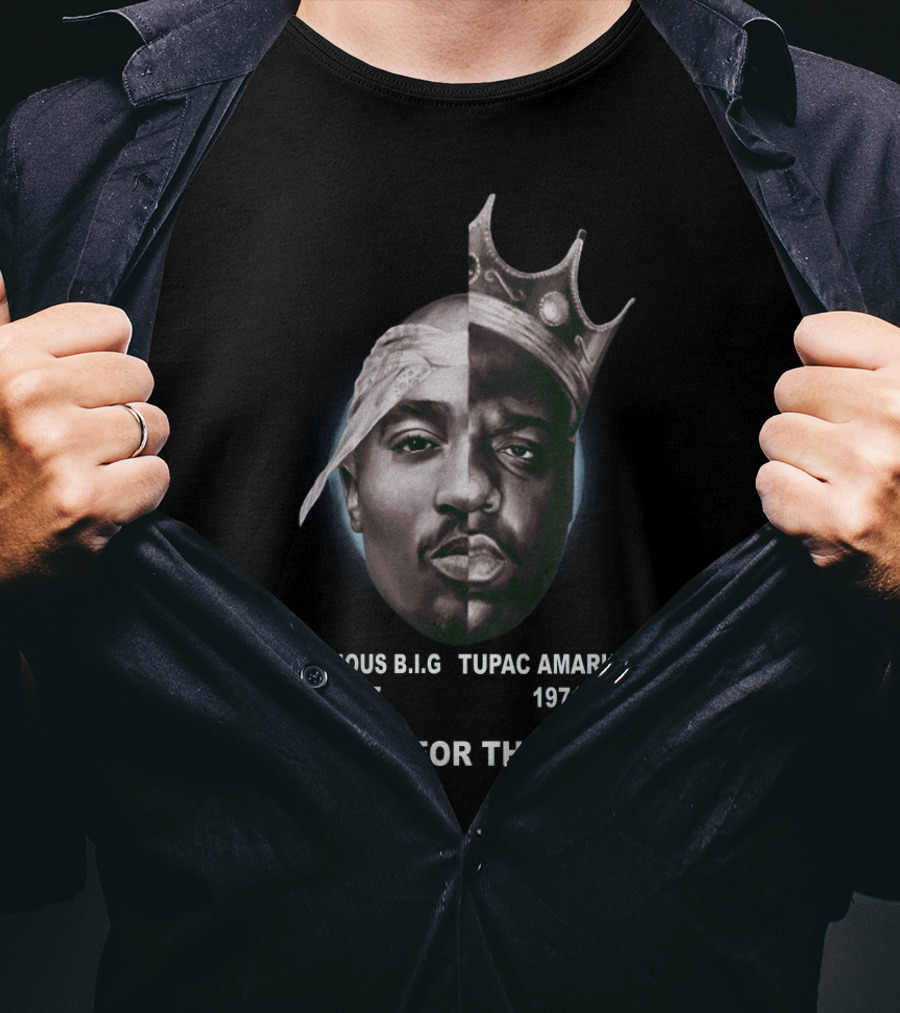 The Notorious Big Tupac Amaru Shakur 1972-1997 1971-1996 Thank You For The Memories T-Shirt