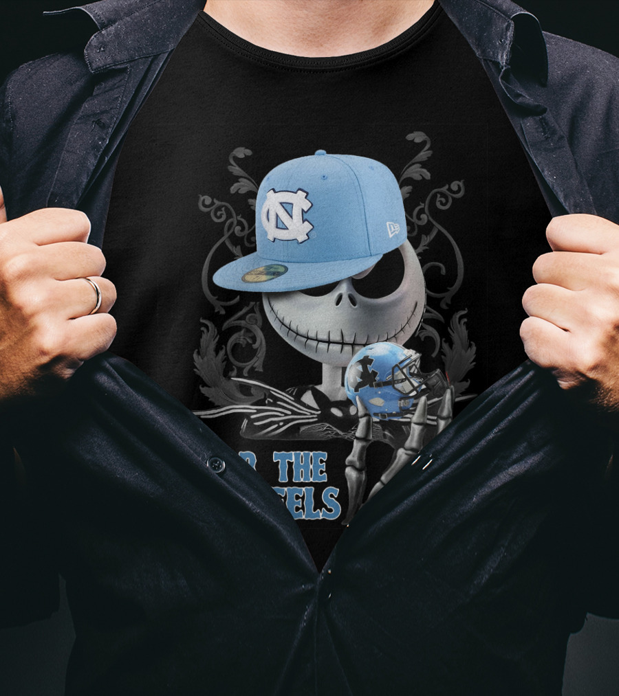 Jack Skellington NC Cap Fear The Tar Heels Football Helmet T-Shirt