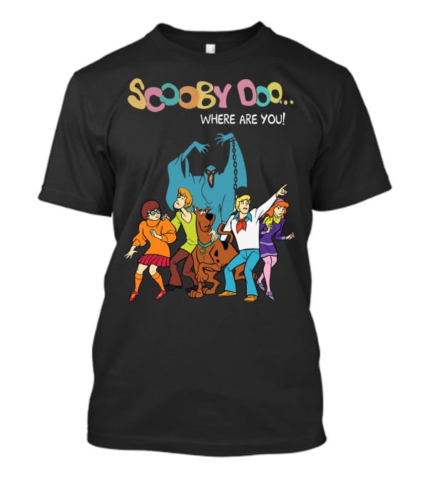 Scooby Doo Where Are You Group And Phantom Scene T-Shirt