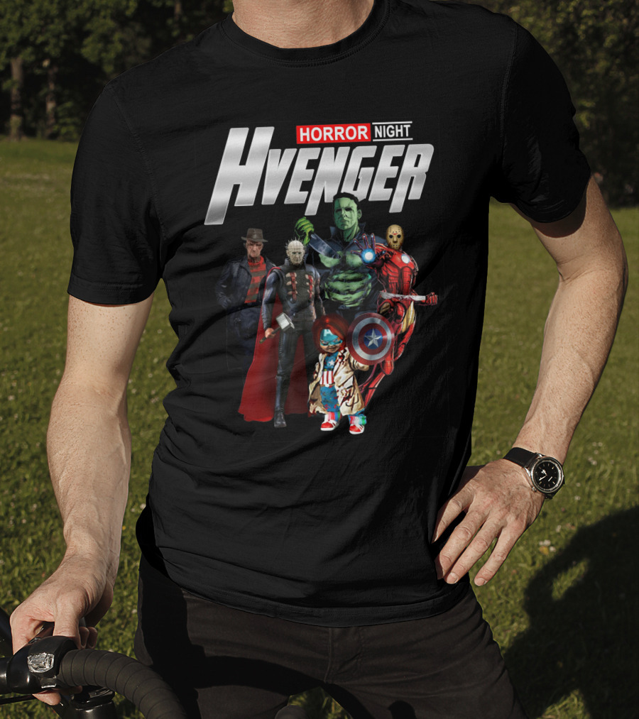 Horror Night Hvenger Avenger Crossover Villains Assemble T-Shirt