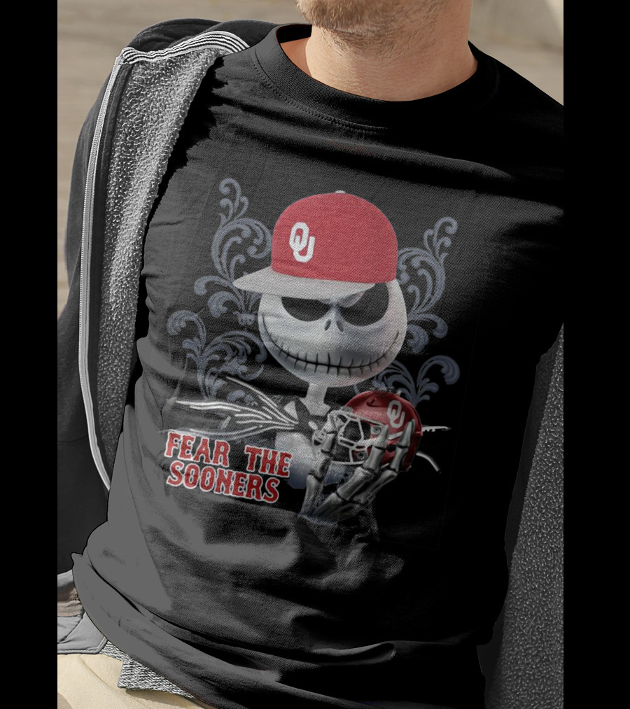 Jack Skellington OU Fear The Sooners T-Shirt