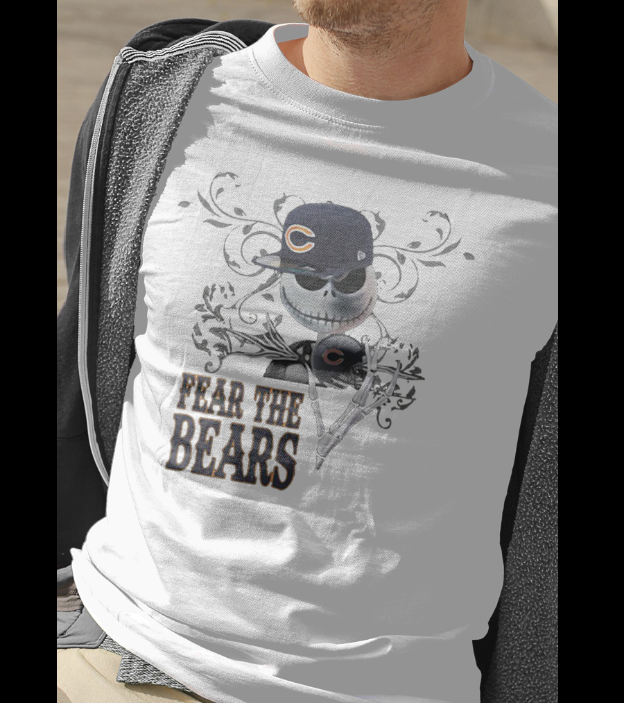 JACK SKELLINGTON Chicago Bears Fear The Bears T-Shirt