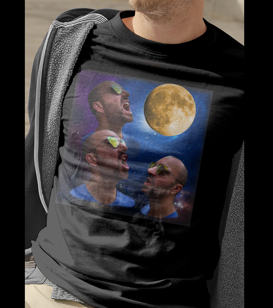 Zach Call Moon Space Night Sunglasses Trio T-Shirt
