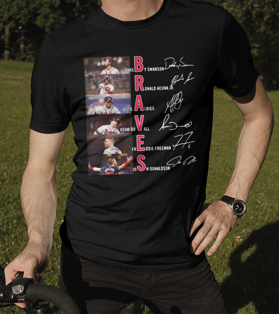 Braves Dansby Swanson Ronald Acuna Jr Ozzie Albies Adam Duvall Freddie Freeman Josh Donaldson T-Shirt