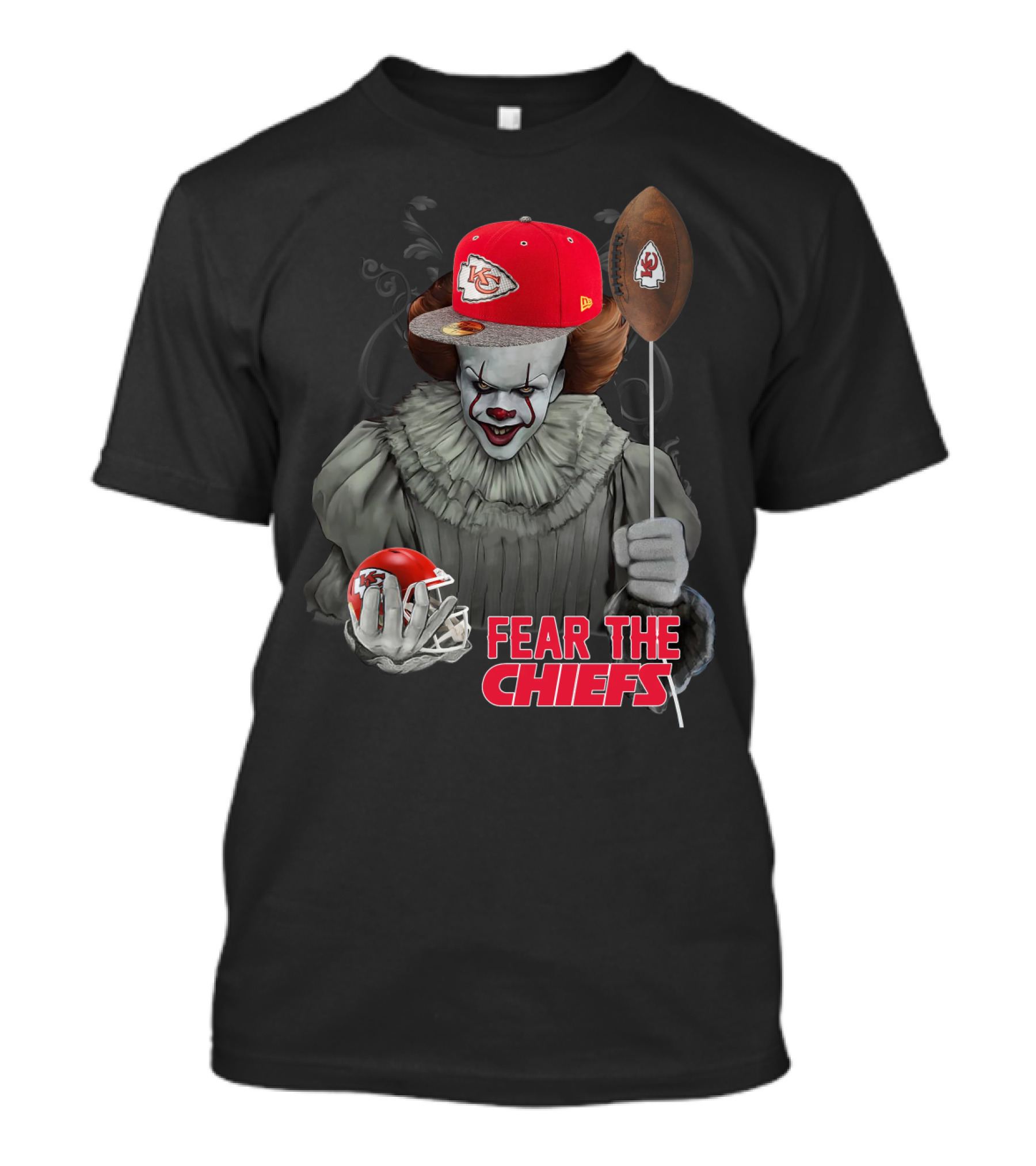 Pennywise Fear The Kansas City Chiefs Football Helmet T-Shirt