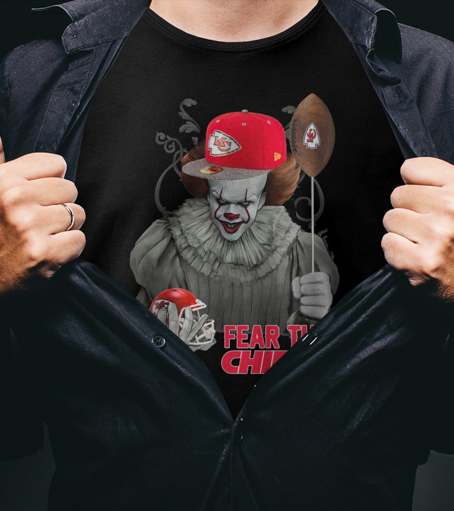 Pennywise Fear The Kansas City Chiefs Football Helmet T-Shirt