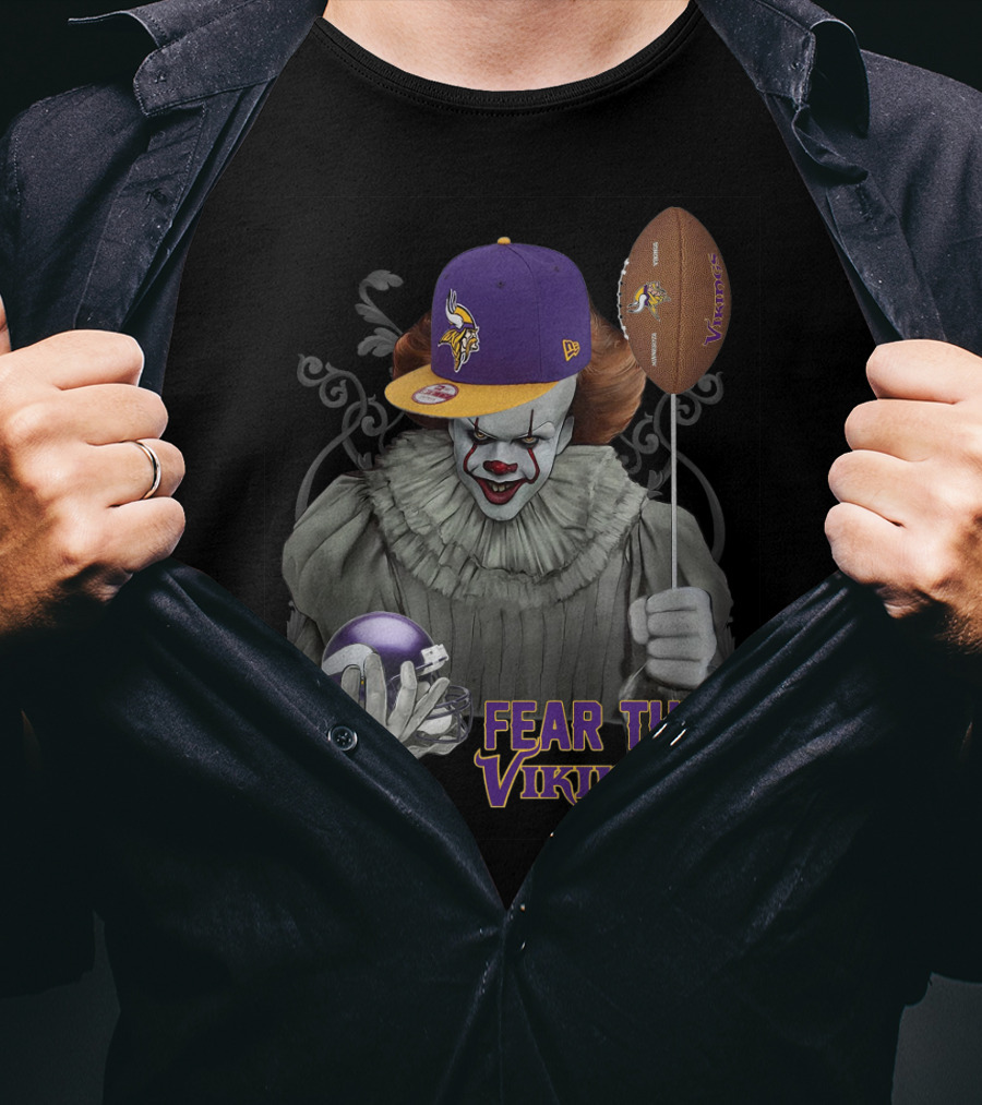 Pennywise Fear The Vikings Minnesota Football Balloon Hat T-Shirt