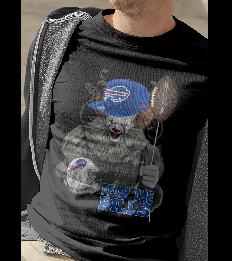 Pennywise Fear The Buffalo Bills Football Helmet T-Shirt