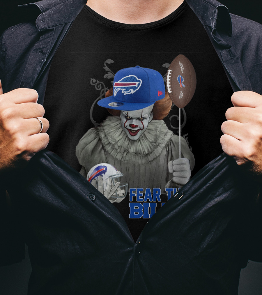 Pennywise Fear The Buffalo Bills Football Helmet T-Shirt