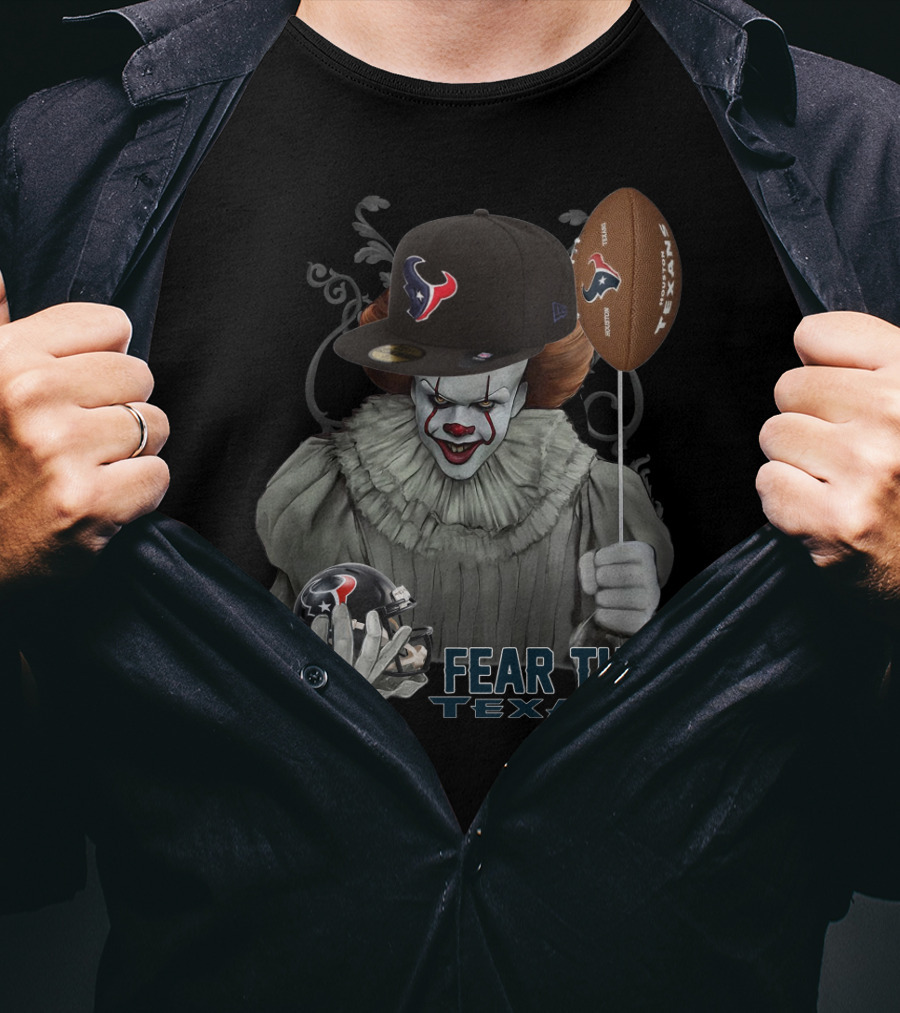 Pennywise Fear The Texans Nfl Football Houston Texans Balloon T-Shirt