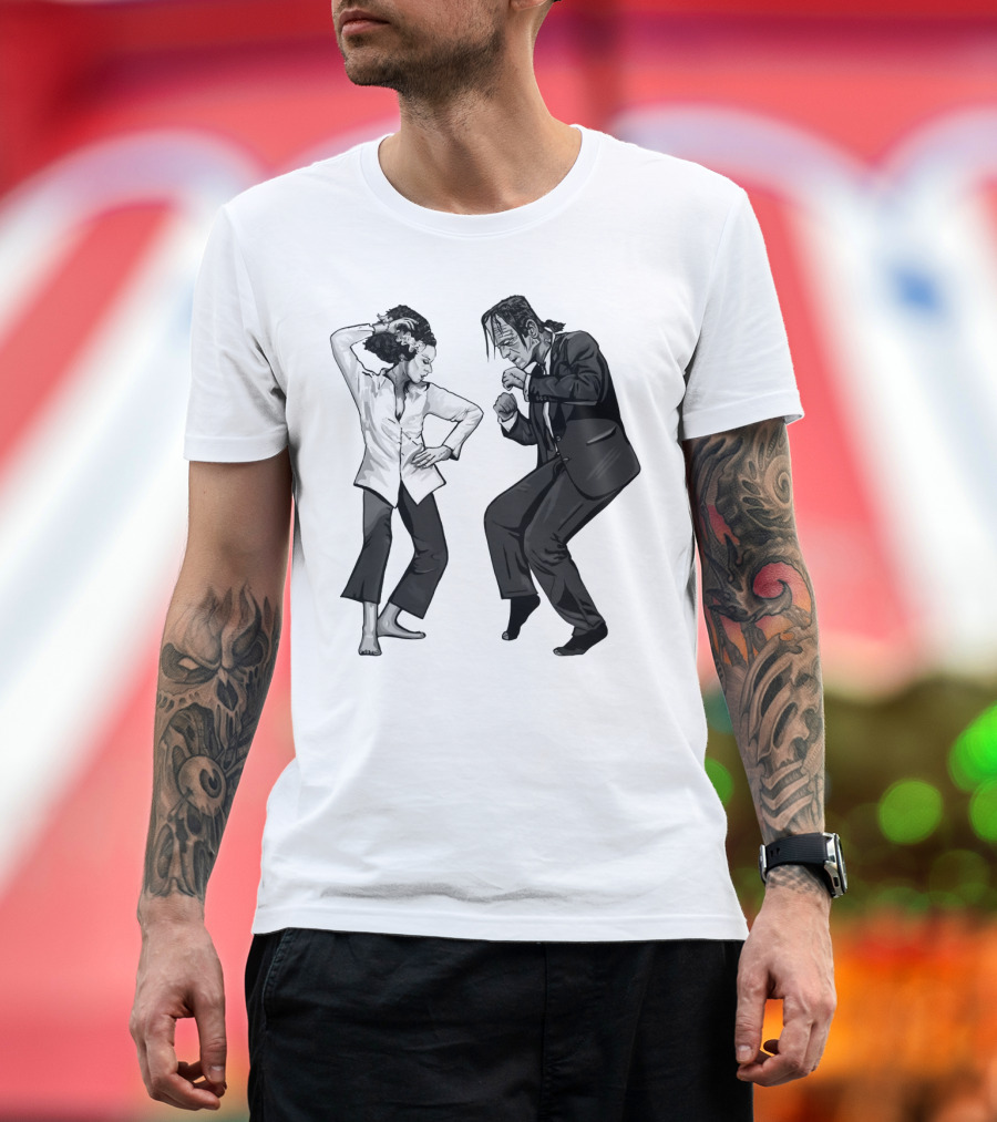 Pulp Fiction Frankenstein Dance Scene Mashup T-Shirt