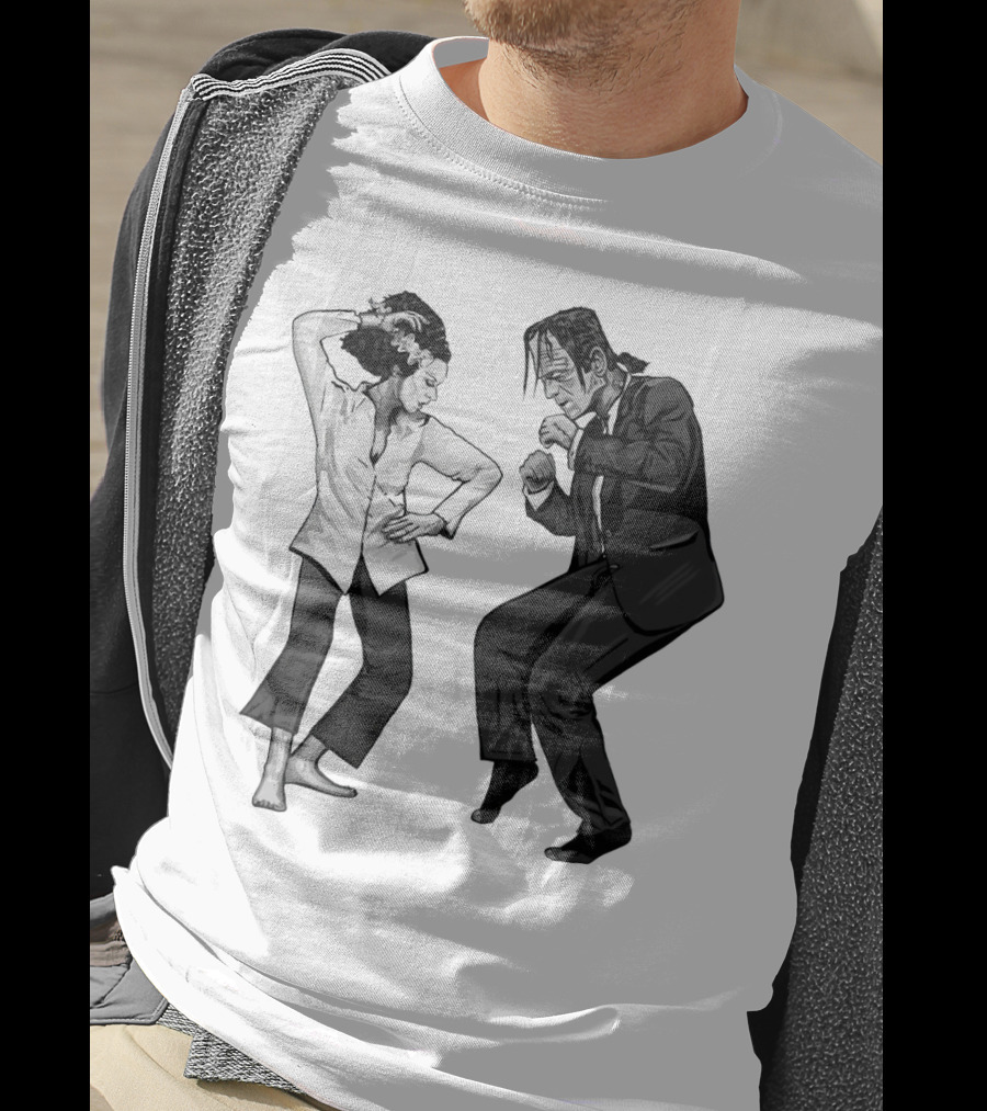 Pulp Fiction Frankenstein Dance Scene Mashup T-Shirt