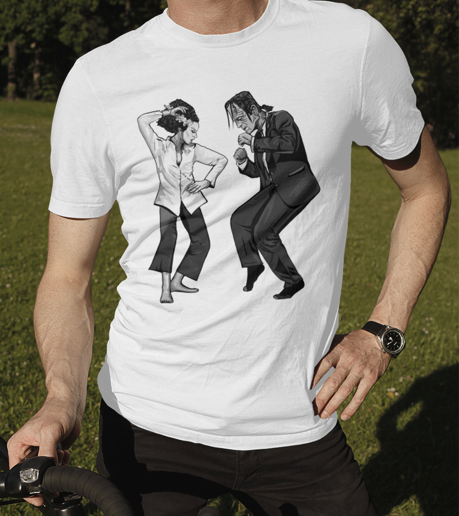 Pulp Fiction Frankenstein Dance Scene Mashup T-Shirt