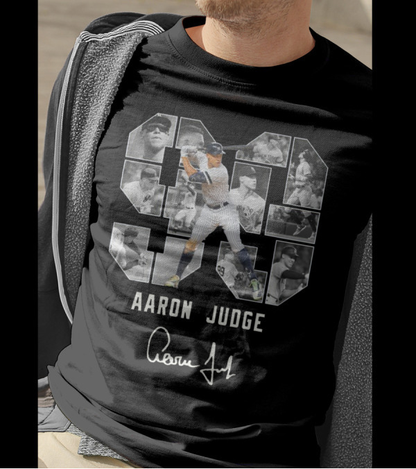 Aaron Judge New York Yankees 99 Player Montage Signature T-Shirt