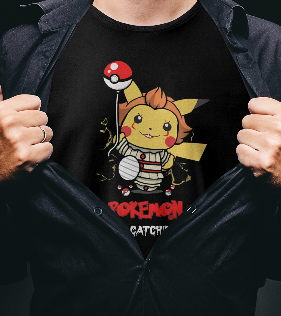 Pokemon Pikachu Pennywise Gotta Catch'em All T-Shirt