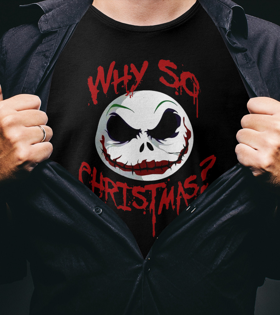 Jack Skellington Face Why So Christmas? T-Shirt