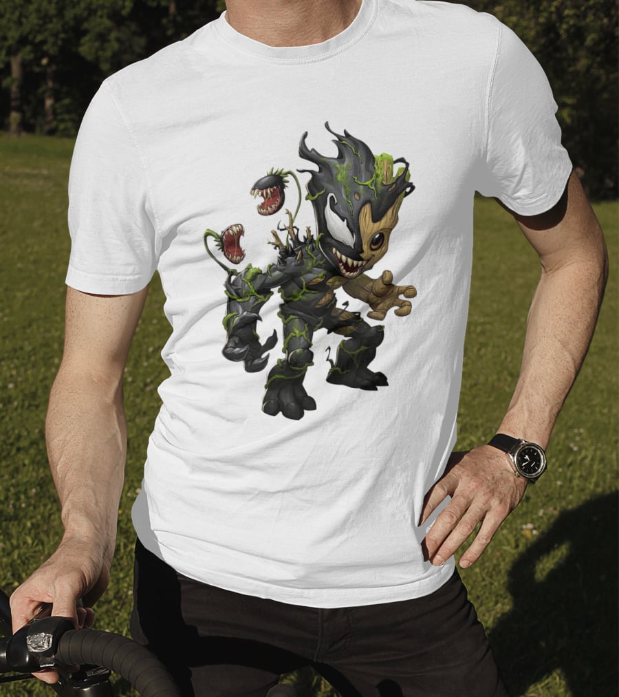 Halloween Venom Groot Monster Crossover Character T-Shirt
