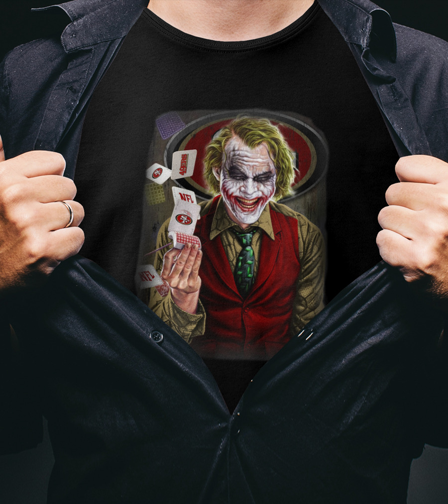 San Francisco 49ers Joker Nfl Poker Cards T-Shirt