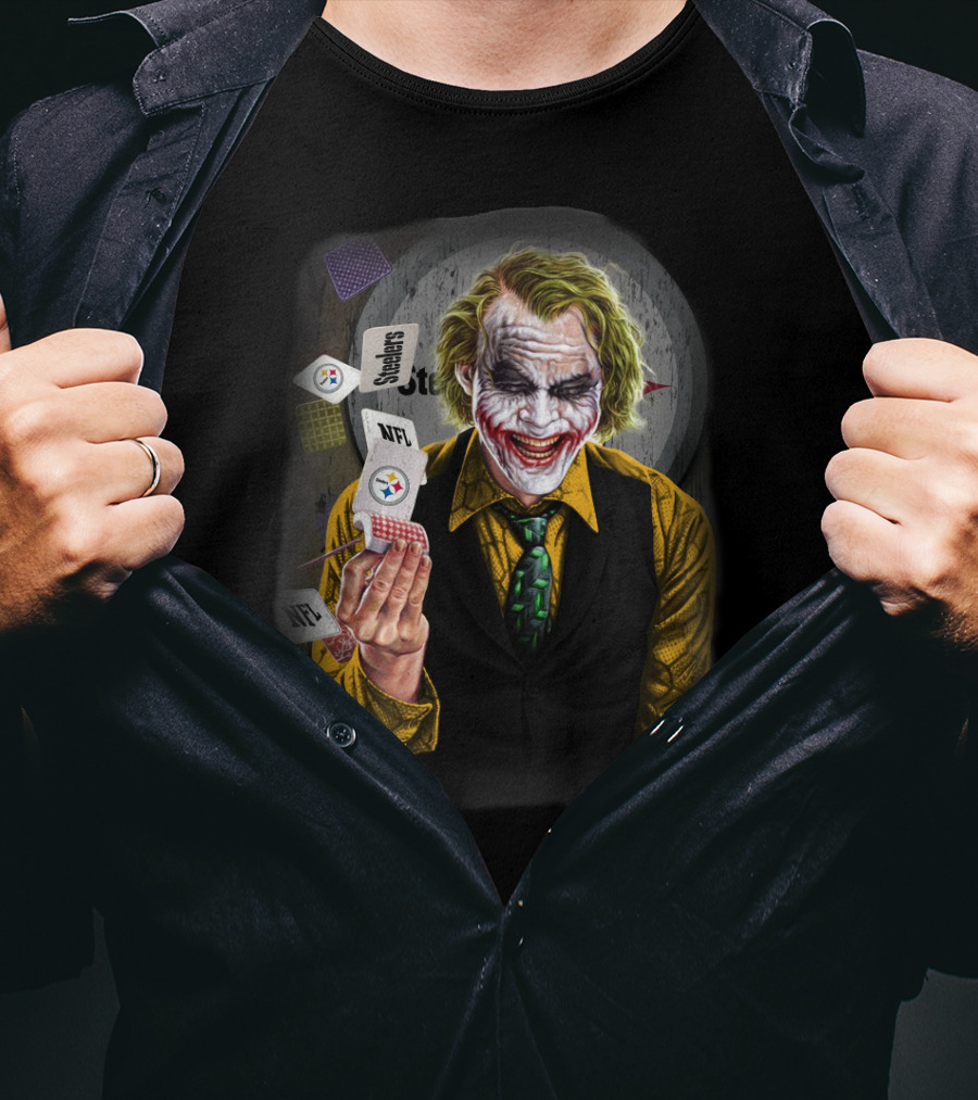 Pittsburgh Steelers Joker Nfl Playing Cards T-Shirt