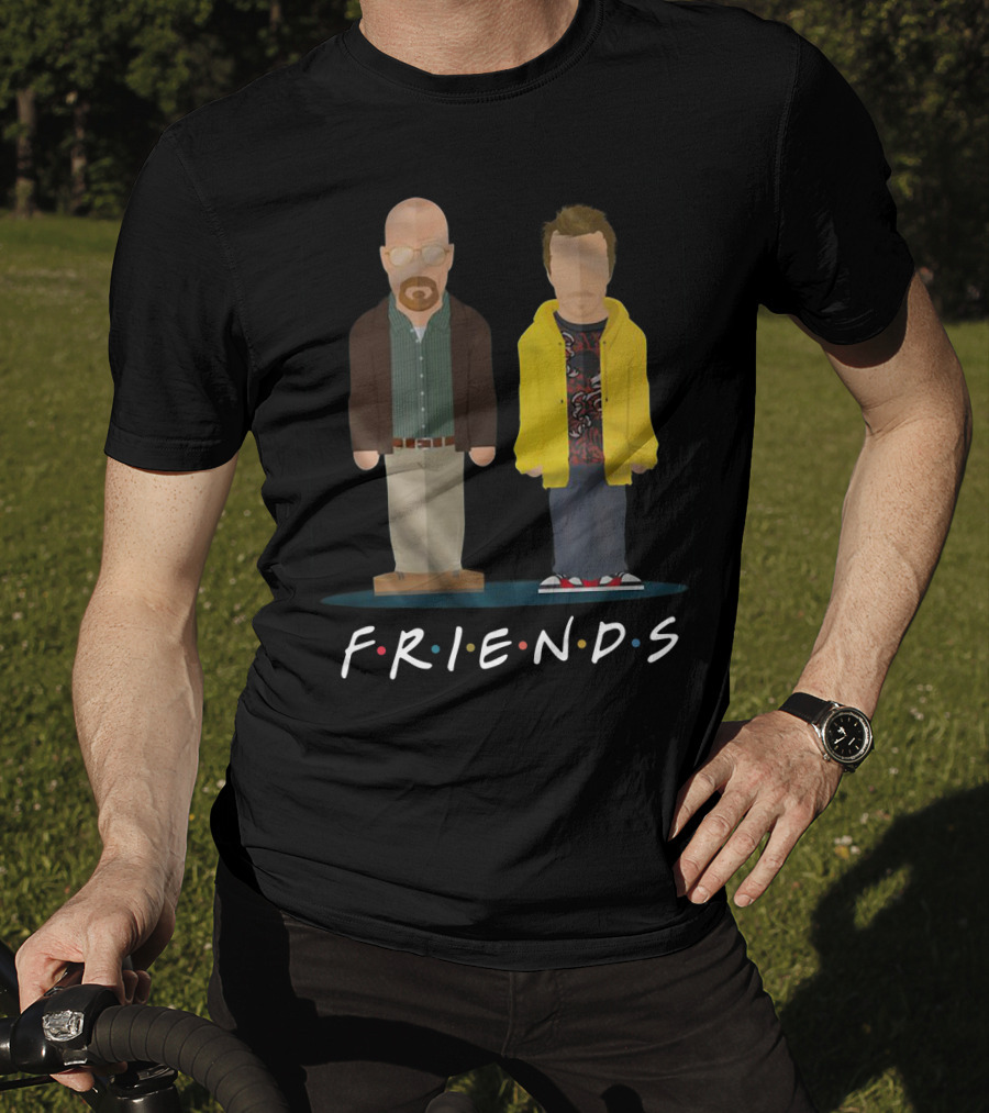 Breaking Bad Walter Jesse Cartoon Friends T-Shirt