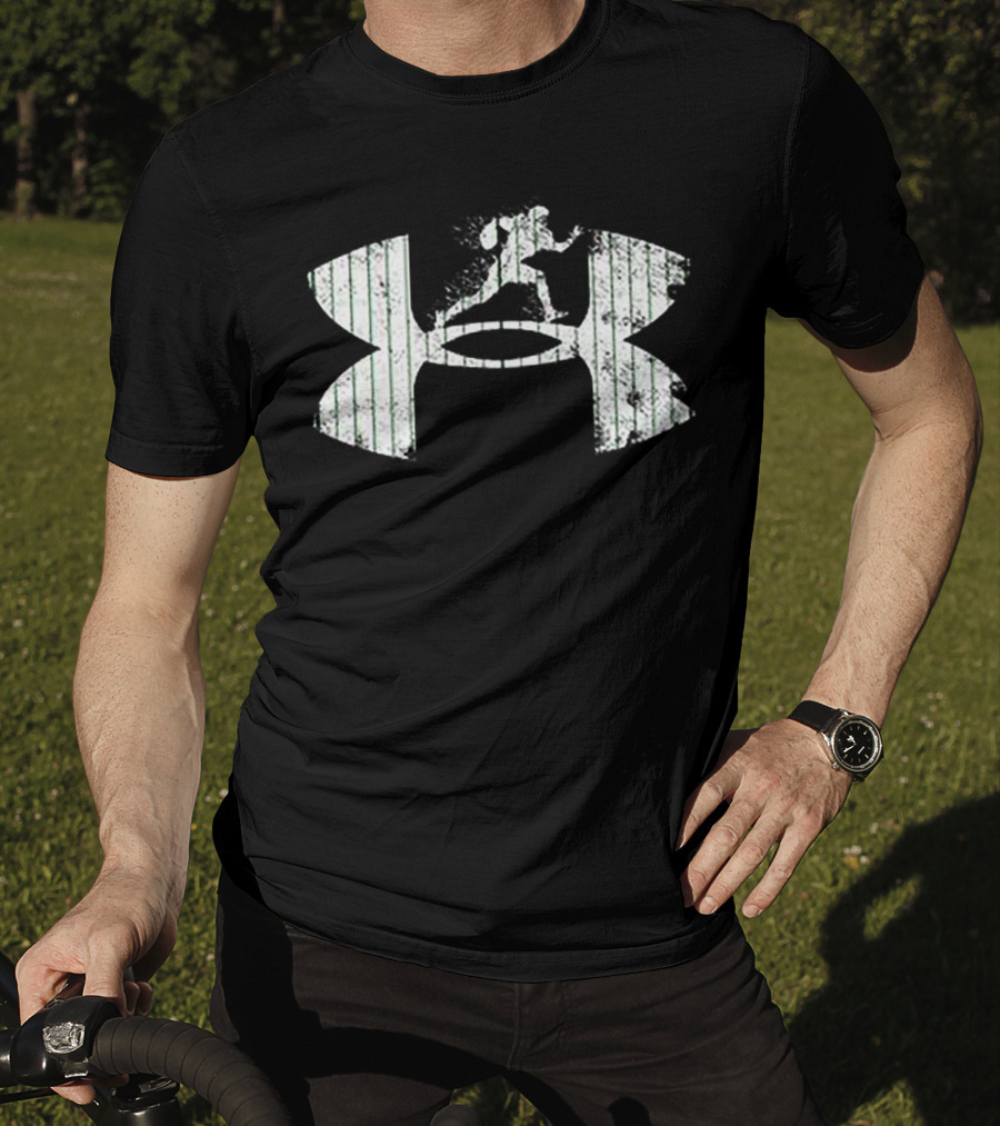 Under Armour Football Logo With Running Athlete T-Shirt
