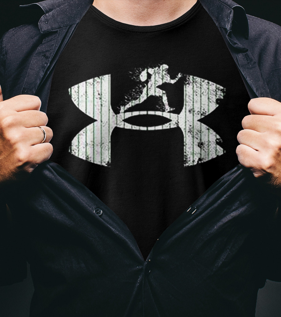 Under Armour Football Logo With Running Athlete T-Shirt