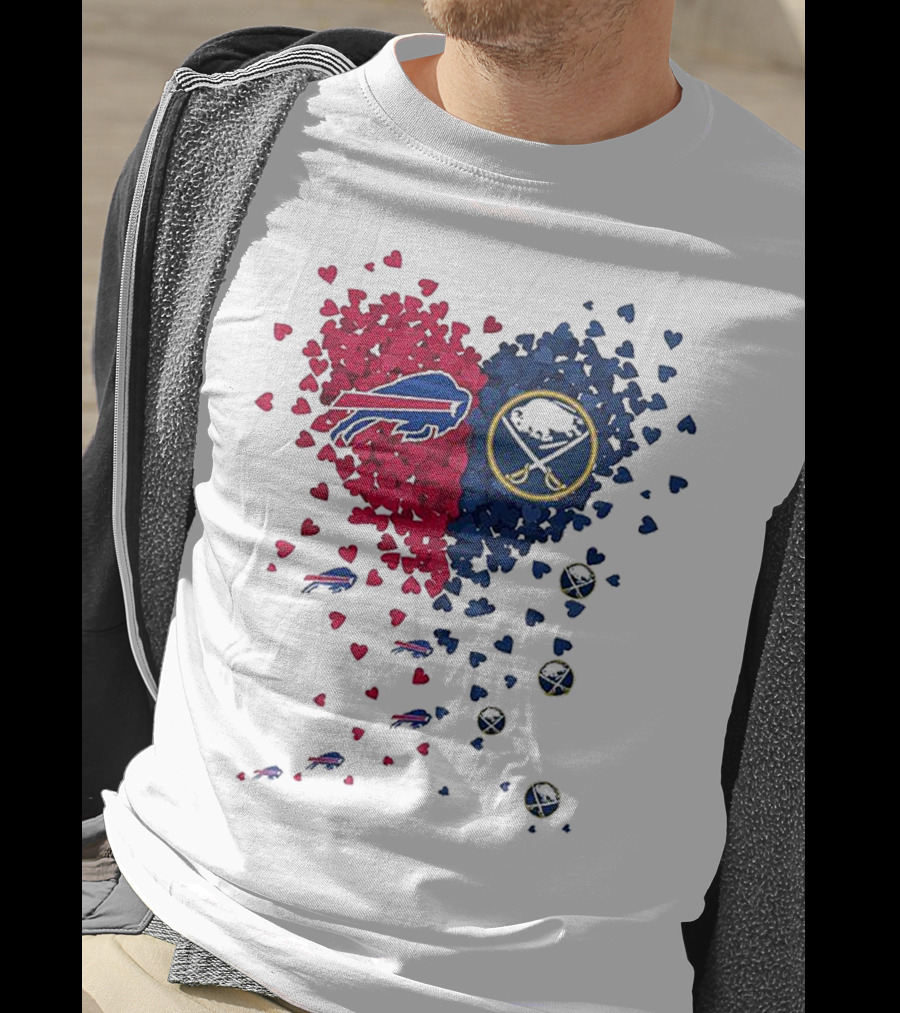 Buffalo Bills And Sabres Heart T-Shirt