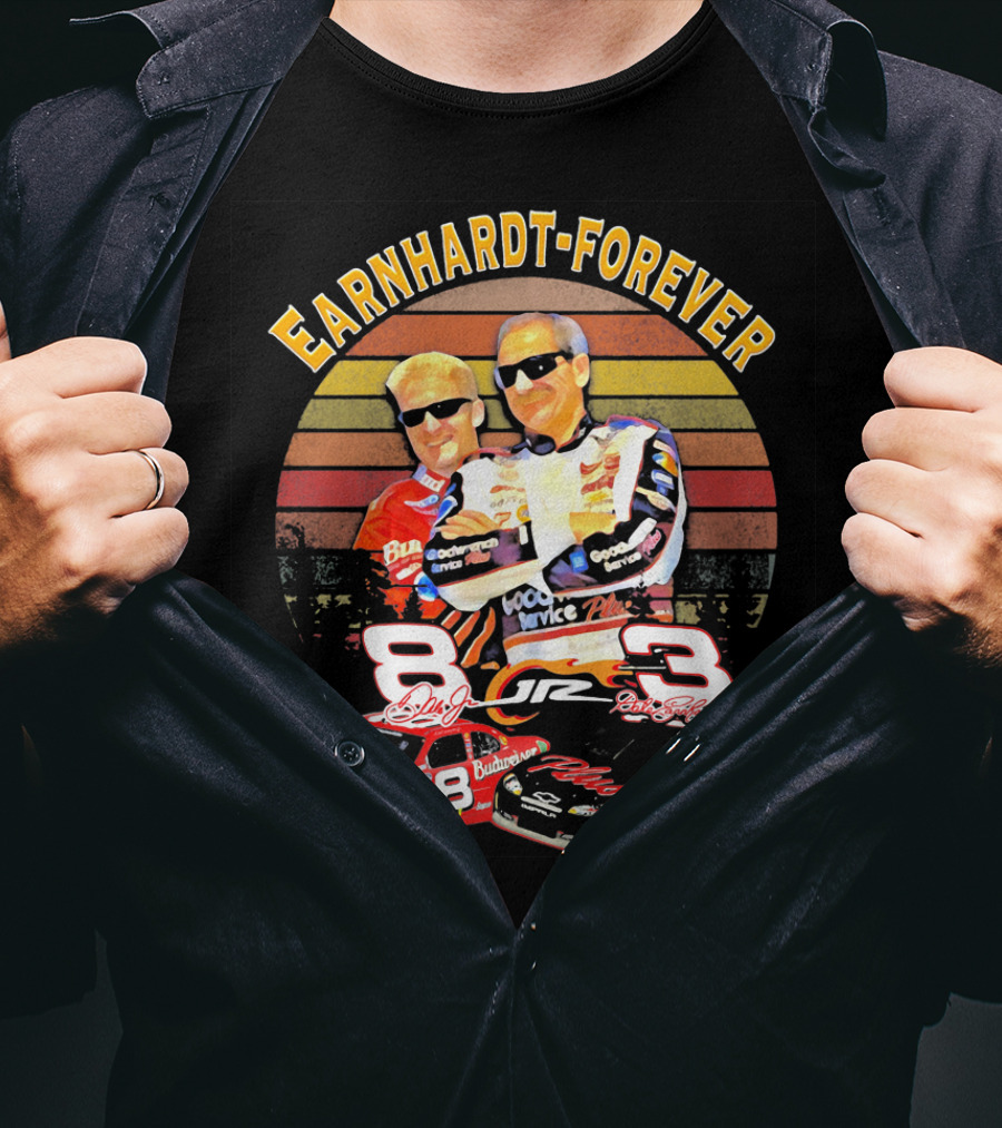 Earnhardt Forever No. 8 And 3 NASCAR Racing Legends T-Shirt