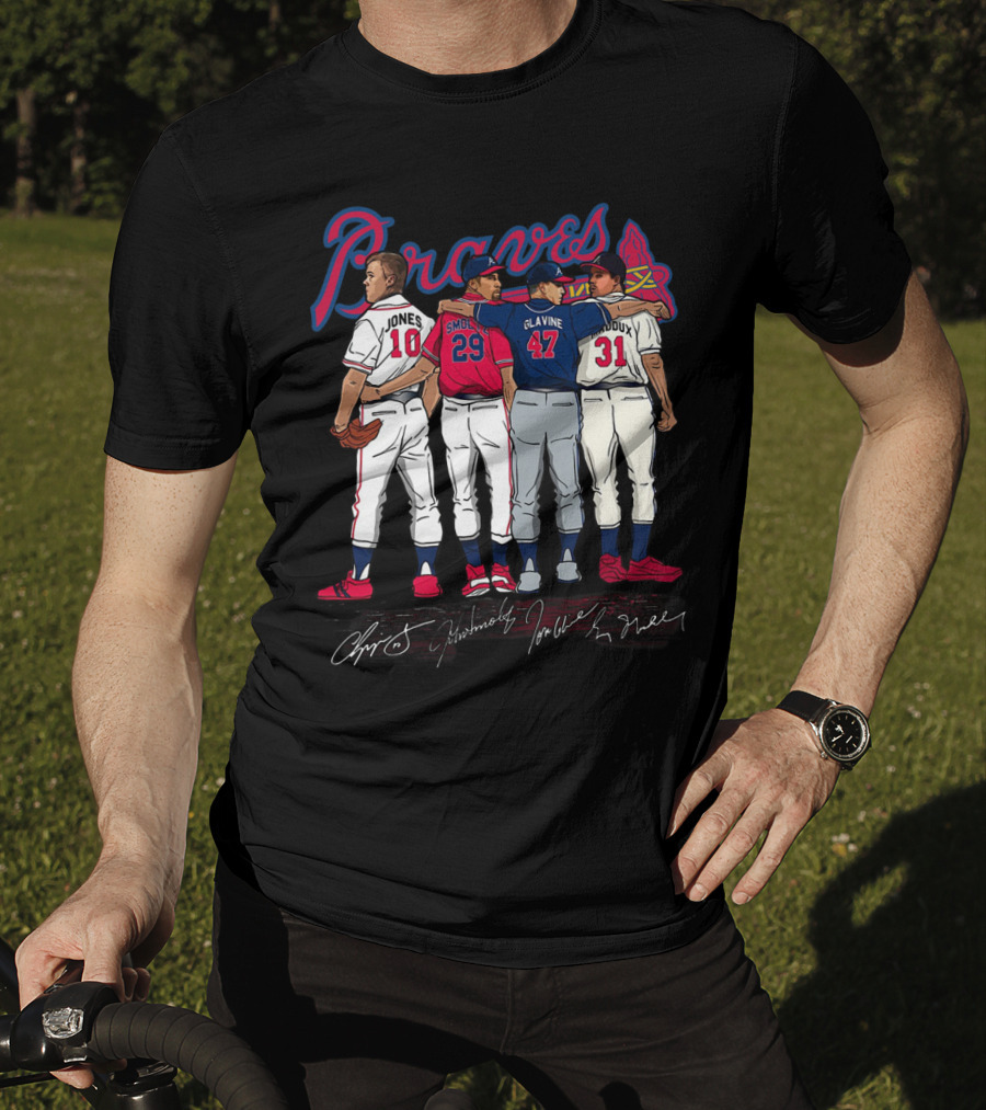Braves Jones Smoltz Glavine Maddux Legends T-Shirt