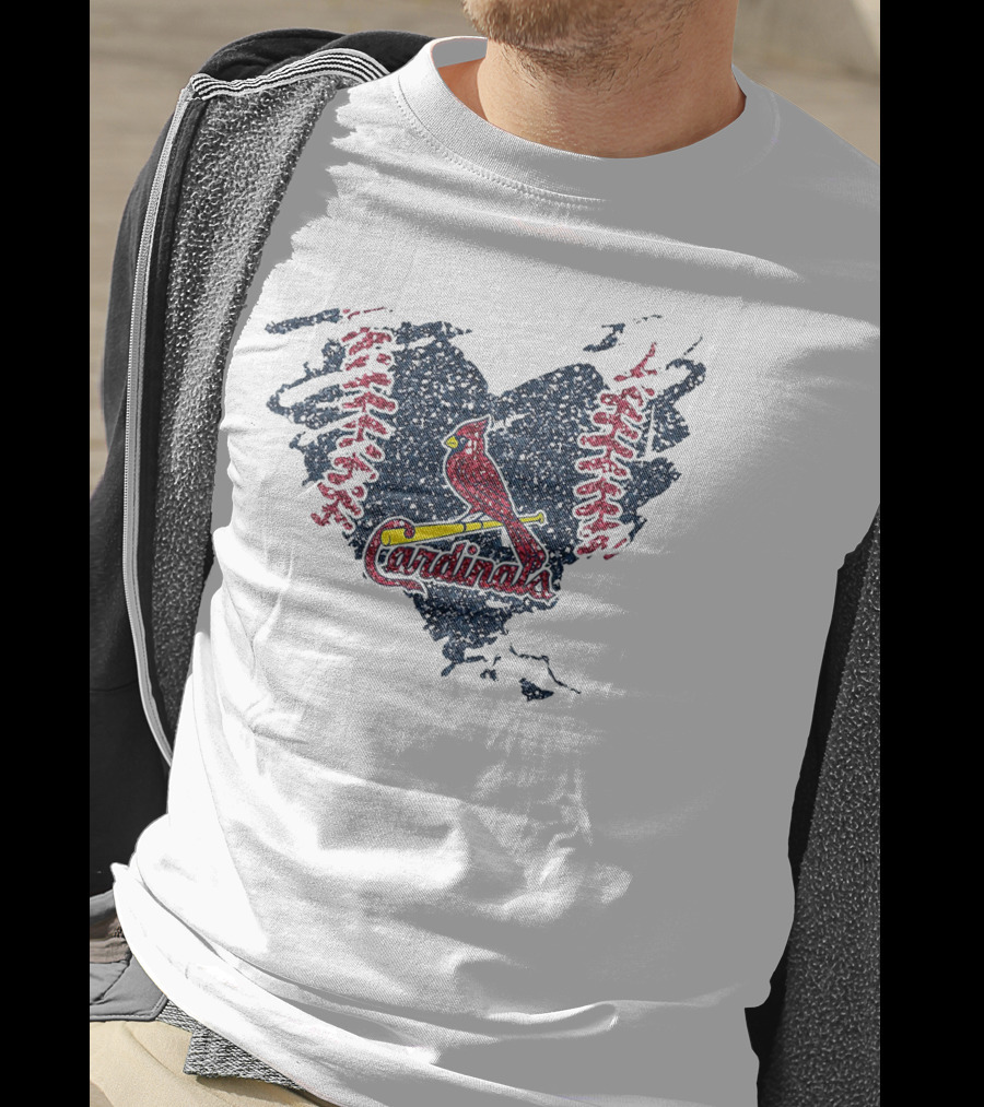 Heart Diamond Baseball St. Louis Cardinals T-Shirt