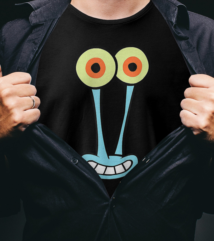 Gary Halloween Snail Cartoon Face Funny Group Costume T-Shirt
