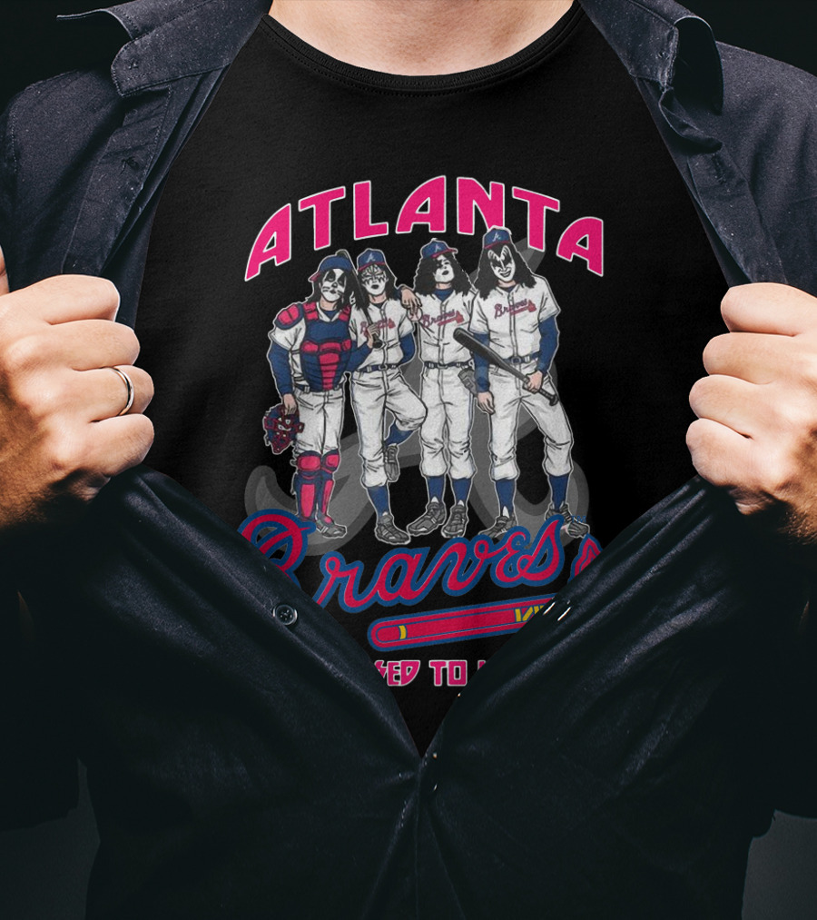 Atlanta Braves Kiss Dressed To Kill Collaboration T-Shirt