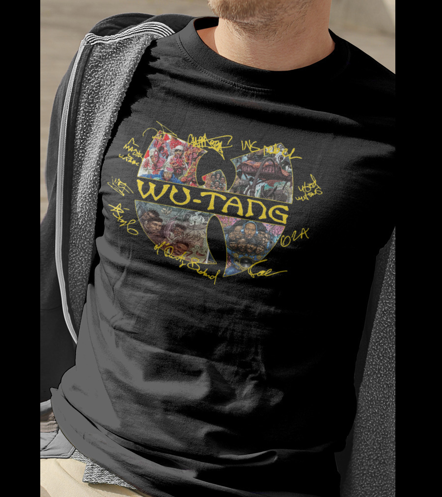 Wu-Tang Clan Wu-Tang Forever Album Cover Collage Yellow Signatures T-Shirt