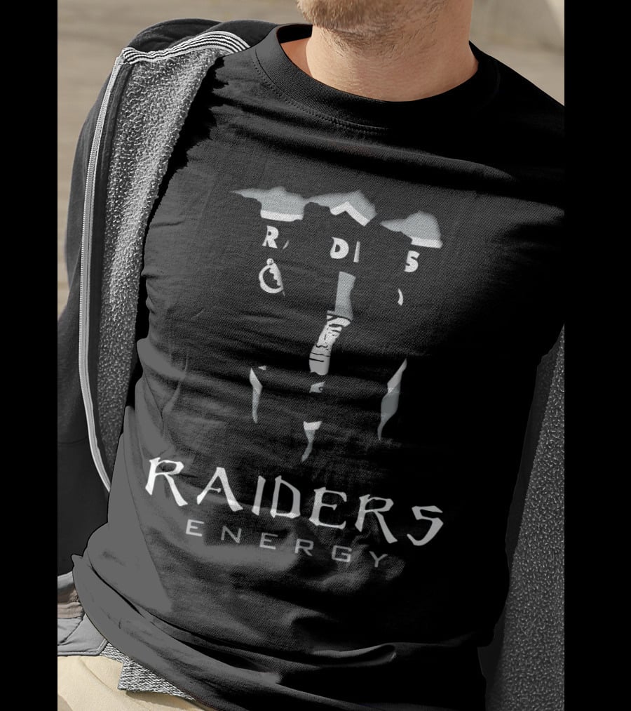 Monster Raiders Energy Logo Visual Mashup T-Shirt