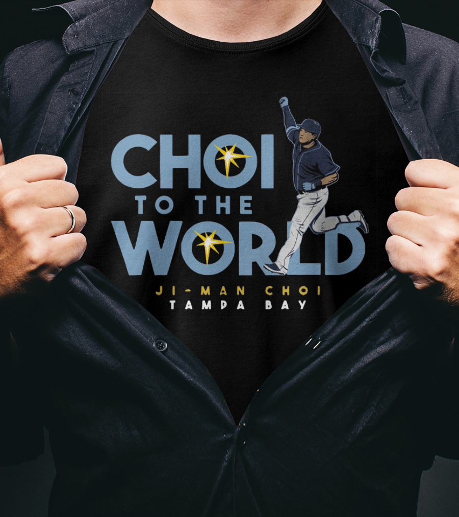 Choi To The World Ji-Man Choi Tampa Bay Baseball T-Shirt