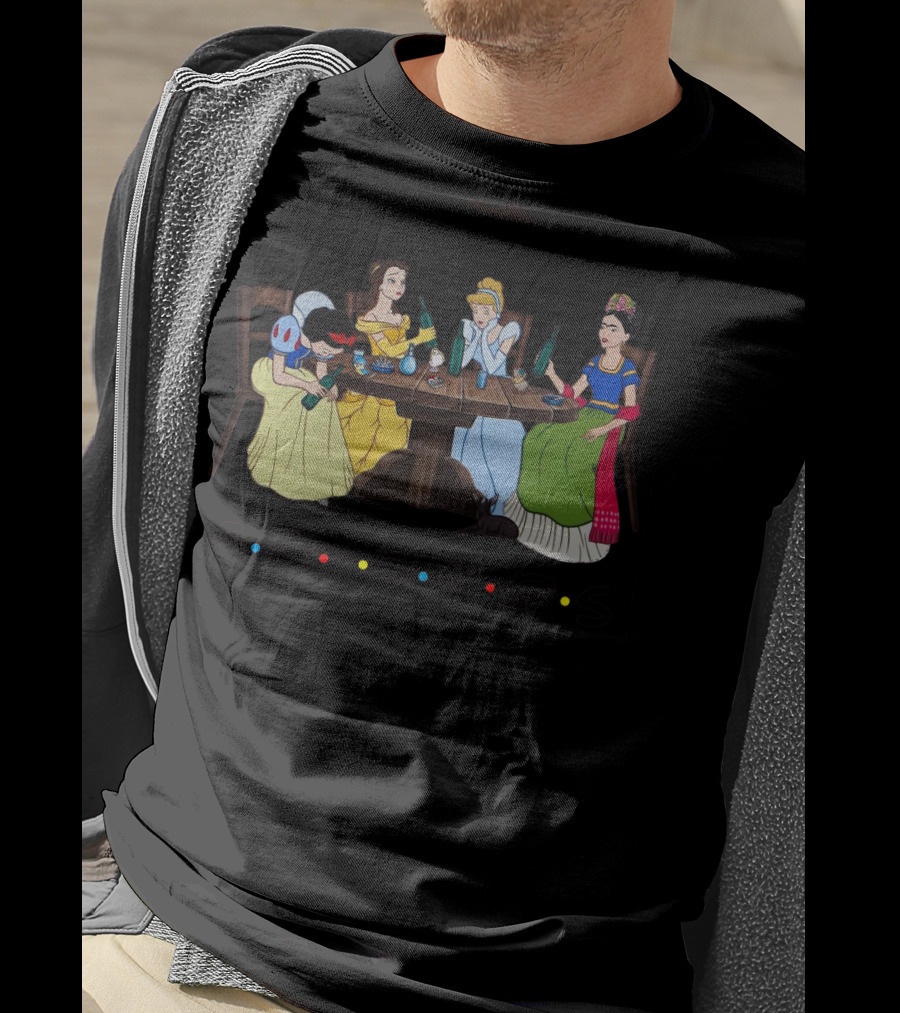 Disney Queens Friends With Frida Kahlo At Table T-Shirt