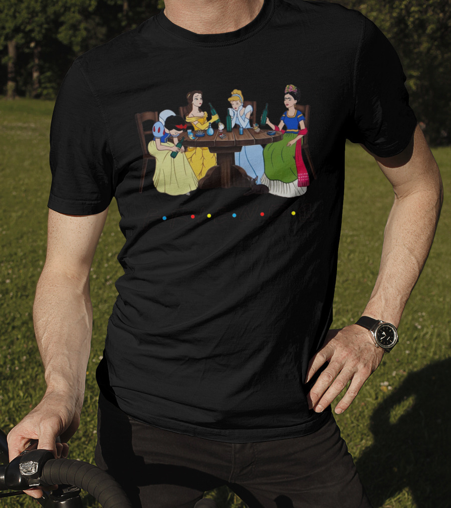 Disney Queens Friends With Frida Kahlo At Table T-Shirt