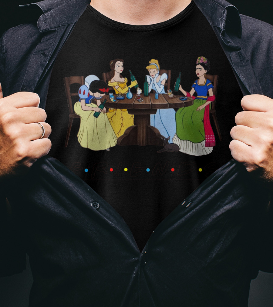 Disney Queens Friends With Frida Kahlo At Table T-Shirt