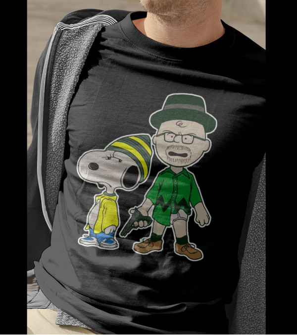 Snoopy And Charlie Brown Breaking Bad Walter And Jesse Mashup T-Shirt