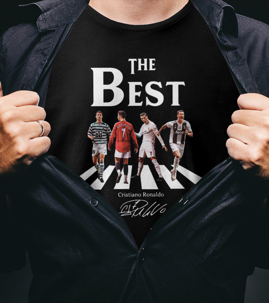 The Best Cristiano Ronaldo Signature Cr7 Legendary Football Moments Crosswalk T-Shirt