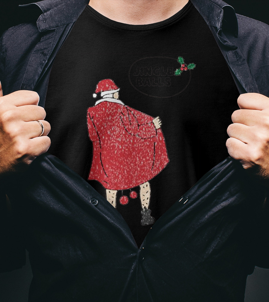 Jingle Balls Naughty Santa Claus Xmas Christmas T-Shirt