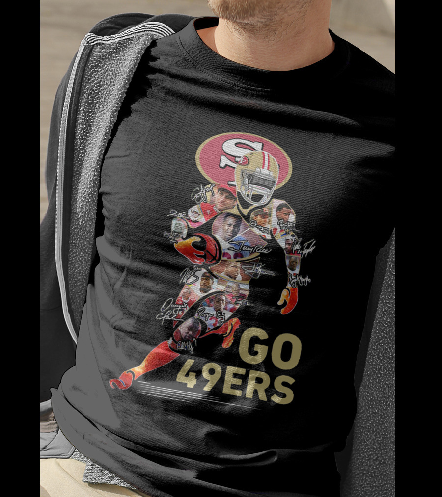 Go San Francisco 49ers Legends And Iconic Autographs T-Shirt