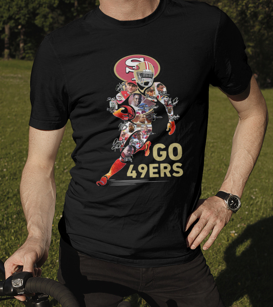 Go San Francisco 49ers Legends And Iconic Autographs T-Shirt