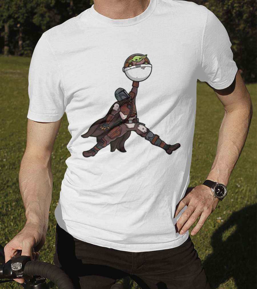 Boba Fett Baby Yoda Air Jordan T-Shirt