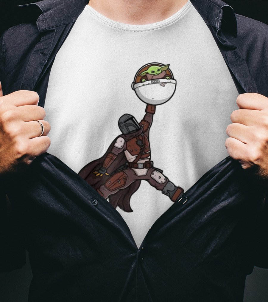 Boba Fett Baby Yoda Air Jordan T-Shirt