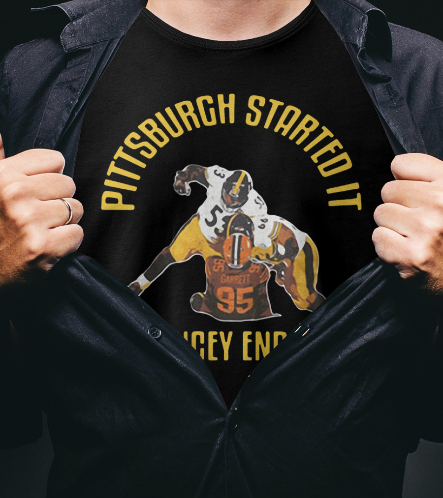 Pittsburgh Started It Pouncey Ended It Steelers Browns Rivalry T-Shirt